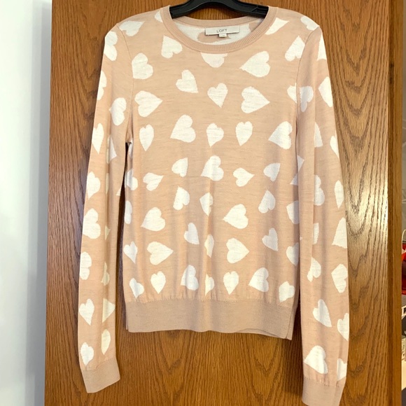 LOFT Sweaters - Loft-Heart Pattern Sweater